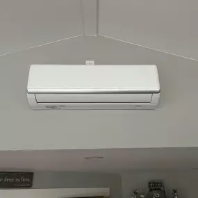 This indoor mini-split head serves the customers new addition family room.