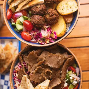 Falafel Bowl, Gyro Bowl
