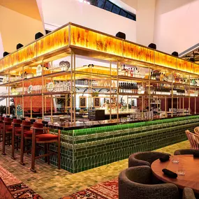 Open and airy main bar