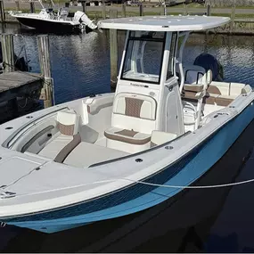 The Tidewater 232LXF is a premium dual-purpose center console designed for both serious fishing and comfortable family cruising. With its sleek lines, spacious layout, and top-tier features, this 23-foot vessel offers the perfect balance of performance, versatility, and style.

“Porsche of the seas”