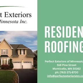 Perfect Exteriors of Minnesota offers professional residential roofing services backed by trusted expertise and top-rated materials.