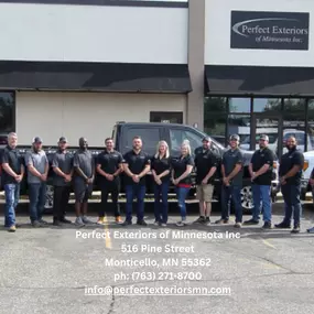 The dedicated team at Perfect Exteriors, delivering expert roofing and exterior services across Minnesota.