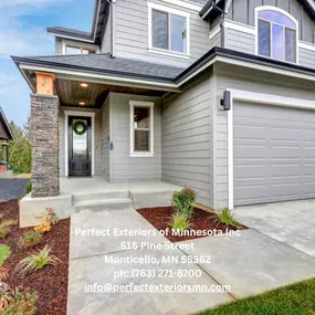 Stylish two-story home with fresh roofing and siding upgrades for modern curb appeal.
