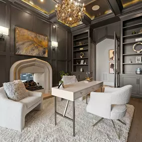 luxury home office ideas_ luxury new construction homes _Grand Lac Chateau