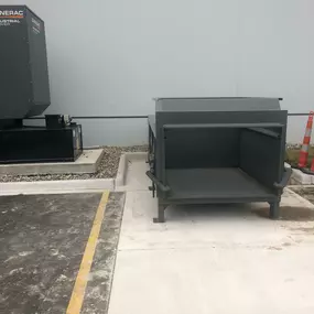 4-Yard Stationary Compactor with Stainless through-the-wall Chute