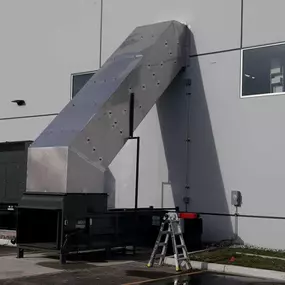 4-Yard Stationary Compactor with Stainless through-the-wall Chute