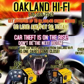 We have top brand names in car audio, stereo, alarm, and window tinting with same day expert installation*.