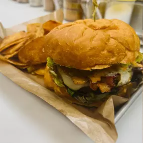 Hangover Burger - Voodoo Brewing Co. Plano - Food