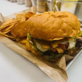 Hangover Burger - Voodoo Brewing Co. Plano - Food