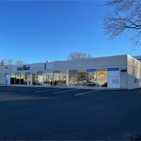 Front view of the Medfirst Homecare building in Elmwood Park, NJ — conveniently located and easily accessible for customers across North Jersey and NYC.