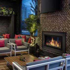 Outdoor seating at Secret Garden Bar