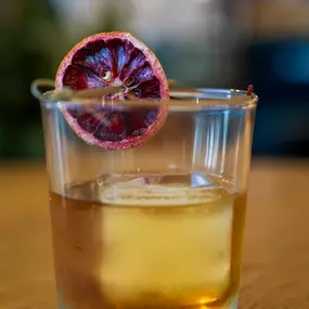 A cocktail on display at Reel Food & Drink