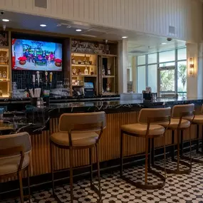 The bar at Reel Food & Drink
