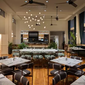 The dining room at Reel Food & Drinks