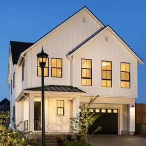 Modern farmhouse architecture will blend with craftsman and contemporary to create a varied street scene