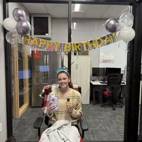 It’s party time in the office… because it’s ABBY’S BIRTHDAY! ????

Help us shower her with all the birthday wishes today. We’re so lucky to celebrate with her—cheers to the best year yet, Abby! ????