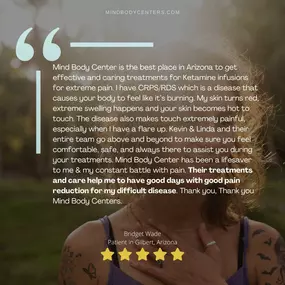 Mind Body Centers Testimonial Bridget W in Gilbert Arizona