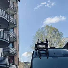 Taubenschutznetz - Wohnsiedlung Waidmannstraße | Meister im Seil GmbH - Industriekletterer Hamburg