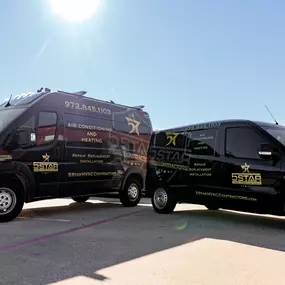 5 Star HVAC Contractors Service Vans