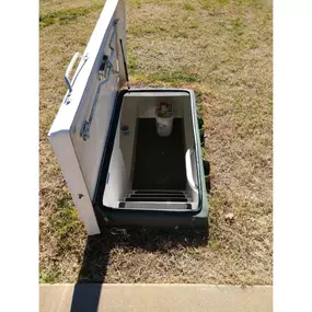 Texas Storm Shelter Guy crew delivering and installing a tornado shelter at a residential home. Fast, professional service in rural Texas.