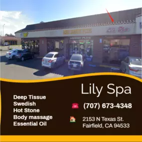 Our traditional full body massage in Fairfield, CA 
includes a combination of different massage therapies like 
Swedish Massage, Deep Tissue,  Sports Massage,  Hot Oil Massage
at reasonable prices.