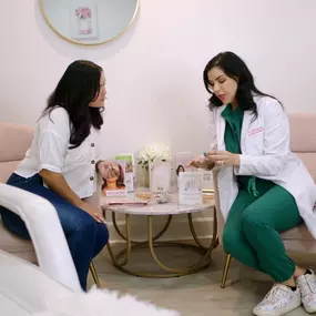 Dr. Kimberly Ayala offering a personalized consultation