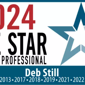 Deb Still – 2024 Five Star Mortgage Professional Award Winner

This image features the 2024 Five Star Mortgage Professional Award, which recognizes Deb Still as a top mortgage lender for her outstanding service, client dedication, and industry expertise. With over 20 years of experience in home loans and refinancing, Deb has earned this prestigious honor multiple times, placing her among the top 4 percent of mortgage professionals in the area. She specializes in FHA, VA, jumbo, conventional, and