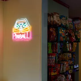 We really love that Pinball Neon Sign in the Store!