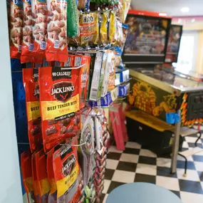 We have since, separated the American Snacks from the Exotic Snacks & tried our best to order the American snack choices in an allergy & spice mindful height order. (But we still cannot make special accommodations for those with allergy concerns)