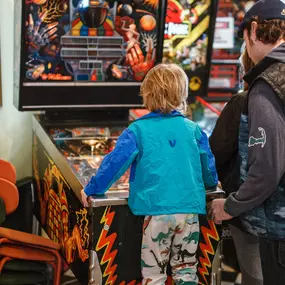 Reminder: When little ones need stepping stools to access pinball or arcade games, we kindly ask that a parent or guardian 18+ watch that child at all times! Safety First, Pinball second!