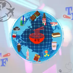 The Latest & Greatest Viral Exotic Snacks from Ashore! Japanese Peeler Candy? 'Yup!' Pikachu Soda? 'You know it!'  A5 Wagyu Lays Stacks? 'Of course!' What about Brazilian Strawberry Snickers? 'Would you like your exotic chocolate frozen or room temperature?'
