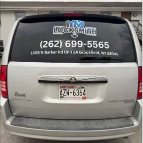 YM Locksmith’s mobile service van, parked at Barker Road, Brookfield, WI, showcases our 24/7 locksmith expertise. Ready for emergency unlocks, key repairs, and lock installations, our professional technicians provide fast, reliable security solutions for homes, businesses, and vehicles, including classic cars