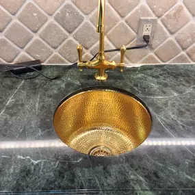 Golden Bar Sink & Faucet 2