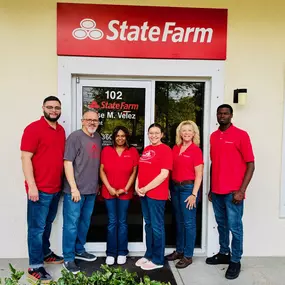 The team outside our office!