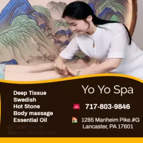 Massage techniques are commonly applied with hands, fingers, 
elbows, knees, forearms, feet, or a device. 
The purpose of massage is generally for the treatment of 
body stress or pain.