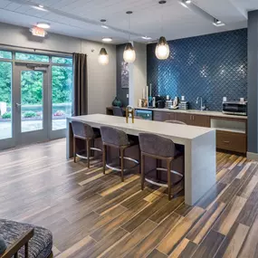 Lobby with kitchen