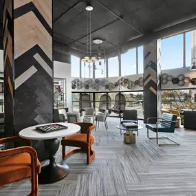 Coworking spaces with tables and chairs