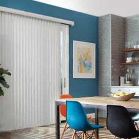 A classic choice for wide windows and sliding doors! ???????? Vertical blinds offer smooth movement, modern looks, and easy light control.