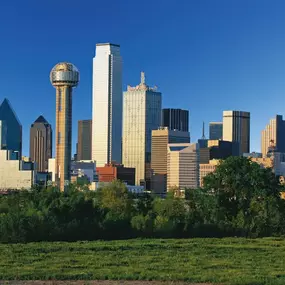Located 25 miles northwest from Downtown Dallas