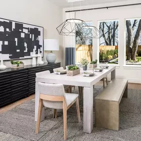 Spacious casual dining areas