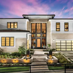 Single- and two-story home designs with Contemporary, Modern, and Transitional elevations