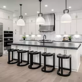 Spacious gourmet kitchens