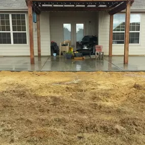 Larry Moore Concrete & Construction Pergola Foundation - Waxahachie TX 972-227-4966