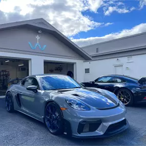 Performance meets perfection. Porsche GT4 RS and 911 Turbo S detailed to precision at Wave Detail Co. in Montoursville, PA — specialists in ceramic coatings and high-end auto care.