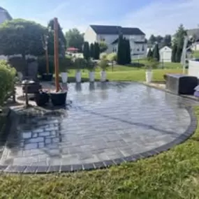 Beautiful patio design by JCrew Landscaping. Servicing Rush, Chili, Brighton, Greece, Victor, Webster, Fairport, Penfield, Henrietta, West Henrietta, Pittsford, Canandaigua, Honeoye Falls and surrounding towns in Monroe County, NY