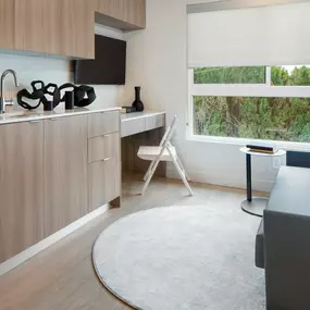 Living Area With Desk