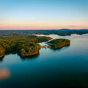 Take in the views of stunning Lake Lanier just a short drive away