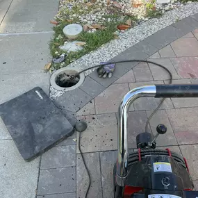 Main line sewer snaking, San Jose