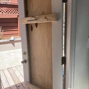 Board up after a break-in