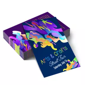 Premium Postcard 16pt Thick, UV/Matte Coated. Different Sizes available.